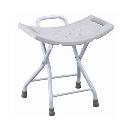 MedMobile Folding Shower Chair with Handles and Drainage Holes
