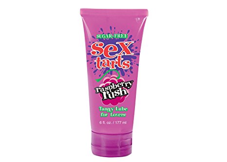 TLC Sex Tarts Lube, Raspberry Rush, 6 Fluid Ounces (177ml), Tube