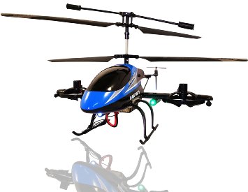 Haktoys HAK448 4 Channel 15 RC Helicopter Gyroscope Rechargeable Ready to Fly and with LED Lights - Colors May Vary