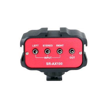 Saramonic SR-AX100 2 Channel 3.5mm Audio Adapter (Red/Black)