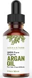 Aria Starr Beauty ORGANIC Argan Oil For Hair Skin Face Nails Cuticles and Beard- Best 100 Pure Moroccan Anti-Aging Anti-Wrinkle Beauty SecretEcoCert Certified Cold Pressed Moisturizer 1 OZ
