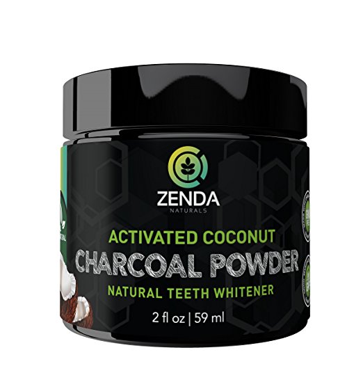 Teeth Whitening Activated Charcoal Powder - Made with Organic Coconut Active Charcoal and Bentonite Clay Tooth Whitener Formula. Use Like Toothpaste & Skip the Strips, Kits and Gel!