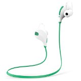 Soundpeats Qy7 V41 Bluetooth Mini Lightweight Wireless Stereo Sportsrunning and Gymexercise Bluetooth Earbuds Headphones Headsets Wmicrophone for Iphone 5s 5c 4s 4 Ipad 2 3 4 New Ipad Ipod Android Samsung Galaxy Smart Phones Bluetooth Devices Whitegreen