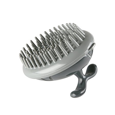 MARNUR Scalp Massager Shampoo Brush Electric Vibration, 3 Interchangeable Nodes and 2 Free Batteries