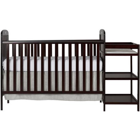 Dream On Me Anna 4-in-1 Full Size Crib And Changing Table Combo - Espresso