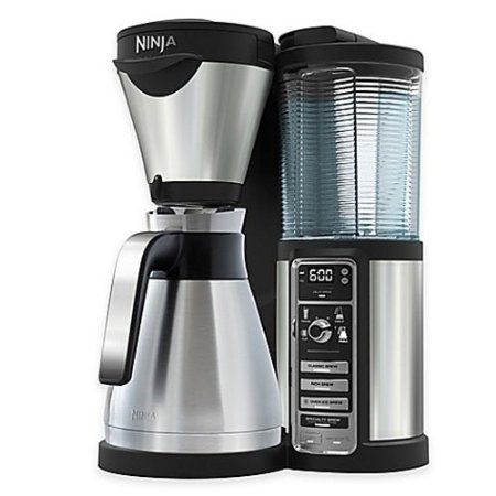 Ninja Coffee Maker Bar Brewer Style with 4 Brew Size Options From Single Cup to 10 Cup Stainless Steel Carafe and 4 Brew Styles Including Hot or Iced Specialty Coffees