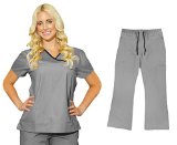 Medgear Womens Scrub Sets Tops and Cargo Pants 7870