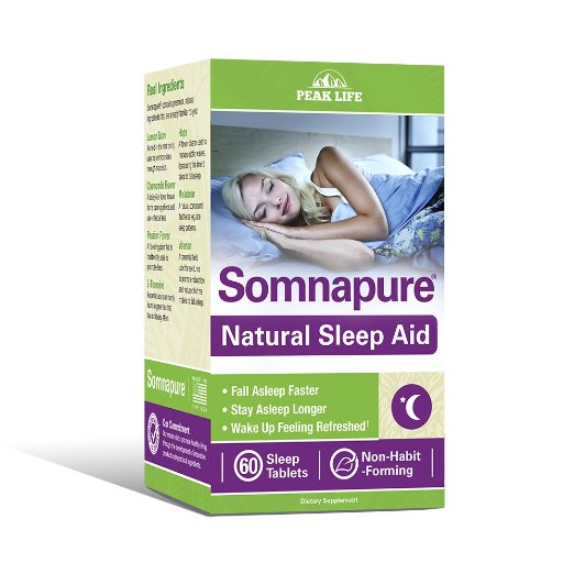 Peak Life Somnapure Natural Sleep Aid 60 Count