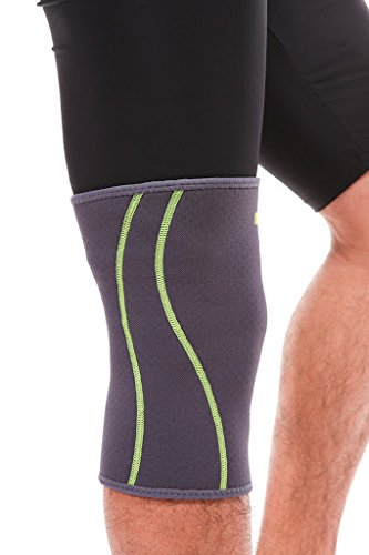 SENTEQ Knee Compression Sleeve Support for Running, Jogging, Sports, Joint Pain Relief, Arthritis and Injury Recovery. Medical Grade and FDA Approved. (SQ1-L002)