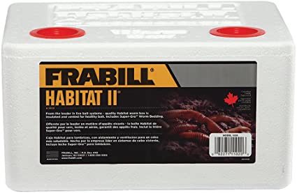 Frabill Habitat II Foam Worm Box with Super-GRO Bedding