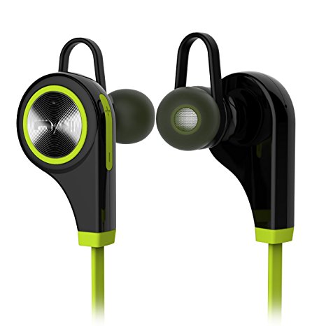 BEISTE V4.1 Wireless Bluetooth Headphones with Build-in Microphone - Green