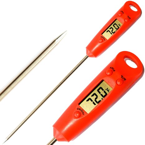 INSANE SALE Only 999 Expires on Sunday 1159 PM PDT - Fine-Chef Instant Read Thermometer for Best Tasting Food - BBQ Meat and Candy - Become A Better Cook Now
