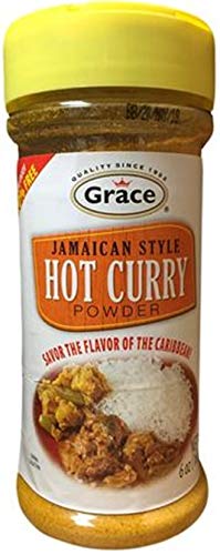 GRACE HOT CURRY POWDER - JAMAICAN STYLE 6 OZ