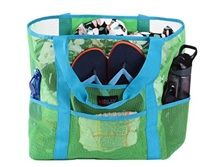 Holly LifePro Mesh Beach Bag Toy Tote Bag Market Grocery & Picnic Tote