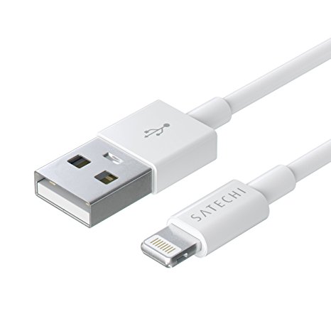 Satechi Lightning to USB Cable - (3 Feet) - Apple MFi Certified (White)