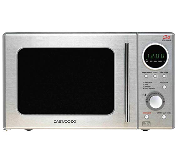 Daewoo KOR3000DSL Touch Control Microwave Oven with Grill 20 Litre 800 W Stainless Steel