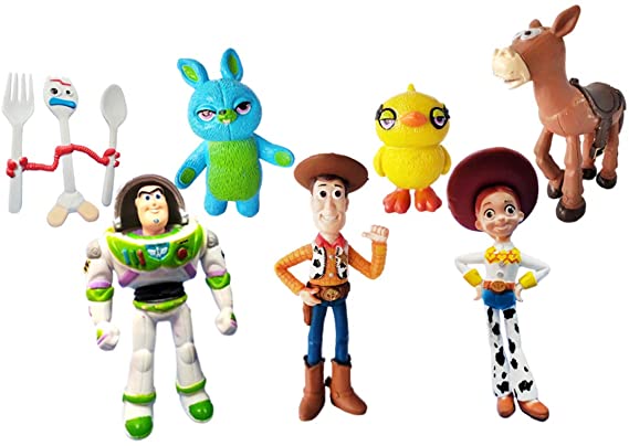 7 pcs Toy Story Cake Topper, Toy Story Party Supplies, Children's Birthday Cake Decoration