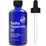 Peppermint Essential Oil - Big 4 oz - 100 Pure and Natural Mentha Peperita Therapeutic Grade - Premium Quality Oil for fresh scent at home and to repel Mice and Spiders