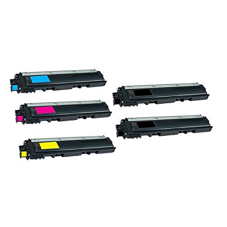 HQ Supplies © 5 Brother TN-210 Toner Cartridges, 2 Brother TN-210BK, 1 Brother TN-210C, 1 Brother TN-210Y, 1 Brother TN-210M (2 Brother TN210 Black, 1 Cyan, 1 Yellow, 1 Magenta) Professionally Remanufactured for Brother HL-3040CN, HL-3045CN, HL-3070CW, HL-3075CW, MFC-9010CN, MFC-9120CN, MFC-9125CN, MFC-9320CW, MFC-9325CW Printers