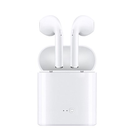 Wireless Bluetooth Headphones Cyber Monday, Wireless Earbuds Stereo Earphone Cordless Sport Headsets for iphone7, 8, 8 plus, X, 7 plus, 6s, 6S Plus with Charging Case-White