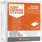 Sleep Defense System - Waterproof  Bed Bug Proof Mattress Encasement - 60-Inch by 80-Inch Queen