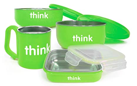 Thinkbaby Complete BPA Free Feeding Set (Light Green)
