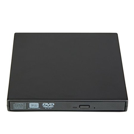 DVD-CD-RW Drive-YINENN USB 20 Portable External CD-DVD-RW DVD-ROM Burner-Drive-Write For Desktop And Laptop Black