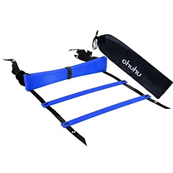 Ohuhu Speed & Agility Training Ladder with Black Carrying Case