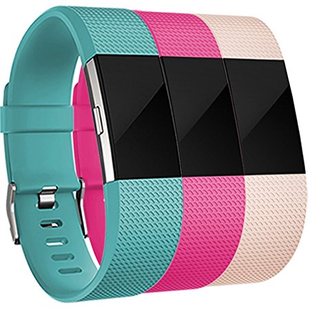 Maledan Replacement Bands for Fitbit Charge 2, 3 Pack