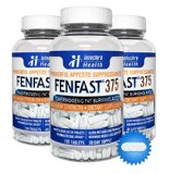 Fenfast White Blue Tablets - Rapid Fat Burning and Energy Boost Diet Pills - Top Rated and Highest Quality Weight Loss Pills - 3 Bottles  3 Months Supply