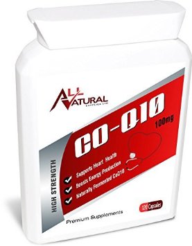 All Natural Co Enzyme Q10 120 100mg Softgel capsules | SPECIAL OFFER ONLY £11.99 | All Natural COQ10 is created using a natural fermentation process | 4 month supply of Premium Quality CO Q10 | EXCELLENT VALUE comes with a MONEY BACK GUARANTEE | All Natural 100mg Co-enzyme Q10 is the perfect product for those who are seeking this essential nutrient in a convenient one-a-day Softgel | CoQ10 is vital in the production of energy and supports a healthy Cardiovascular and Immune System.