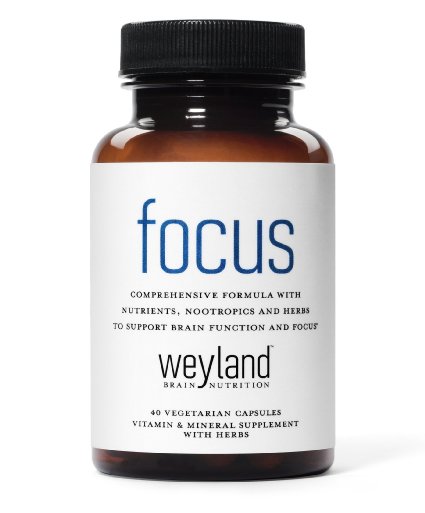 Weyland Focus - Focus Support Supplement with Vitamins Minerals Herbs and Nootropics