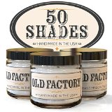 Scented Candles - 50 Shades - Set of 3 Leather Jasmine Bubbles and Vanilla Sex - 3 x 4-Ounce Soy Candles