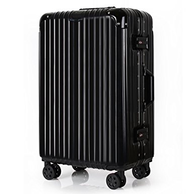 Travel Luggage PC ABS Rolling Wheels Aluminum Suitcase Hardside Carry on TSA Approved 20" 24” 28"