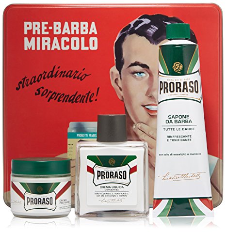 Proraso Vintage Gino Tin Refreshing and Toning Formula, 2.5 lb.