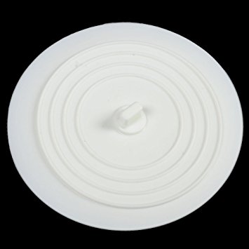 Dxg 6 Inches Silicone Tub Stopper Drain Plug, Sink Stopper For Your Kitchens, Bathrooms and Laundries (White)