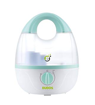 Bubos Ultrasonic Cool Mist Humidifier - Whisper-Quiet Operation, Adjustable Mist Output, 1.8L Capacity Vaporizer for Home Bedroom Baby Room or Office
