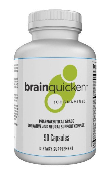 BrainQuicken also sold as Bodyquick - Fast Acting Memory Focus Productivityamp Energy Complex CognamineNeural Acceleration Compound Rapid Cognitive Performance Aid