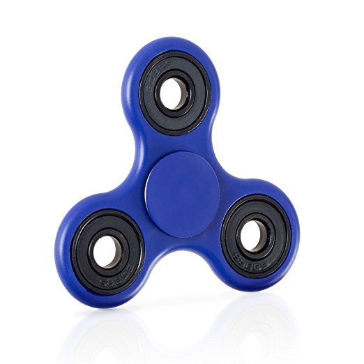 Worldov Tri-Spinner Fidget Toy, Hand Spinner - Anti-Anxiety, Anti-Stress - Fidget Spinner for ADHD OCD Autism Anxiety Sufferers, Helps Focusing - for Extremely Fast and Long Spin Times – ABS, Non 3D