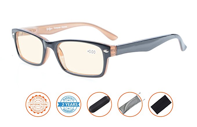 Reduce Eyestrain,Anti Blue Rays,UV Protection Computer Reading Glasses