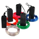 Zitrades 9ft Neon Glowing Strobing Electroluminescent El Wires Multiple Color BLUEGREENREDPINKWHITE