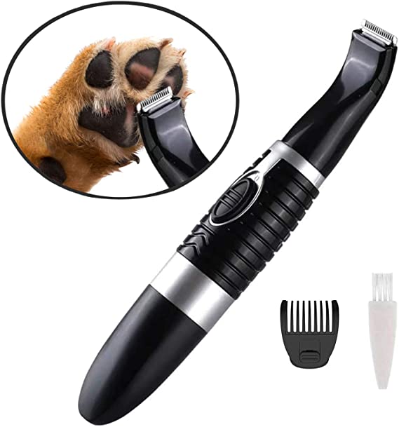 Dog Clippers Cordless Cat and Small Dogs Clipper Low Noise Electric Pet Trimmer Dog Grooming Clippers for Trimming The Hair Around Paws Eyes Ears Face Rump