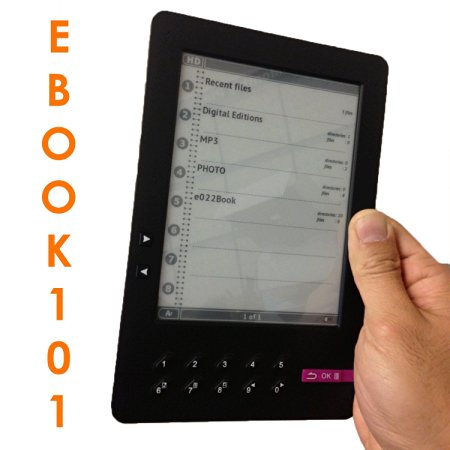 6 INCH EBOOK READER WITH MP3 PLAYER, USB AND SD