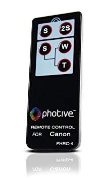 Photive RC-4 Wireless Remote Control For Canon EOS Rebel T3i, T2i, T1i, XT, XTI, 60D, 7D