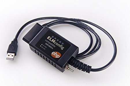 OHP Ford ELMconfig USB device 500kbit/s ELM327 compatible interface with MS-CAN switch for Forscan FoCCCus Mazda OBD2 diagnostics