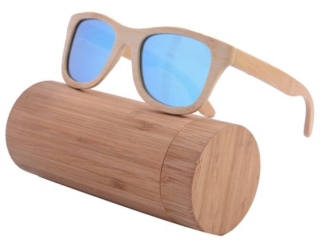 Genuine Handmade Wood Sunglasses Anti-glare Polarized Wooden Wayfarers-Z6016