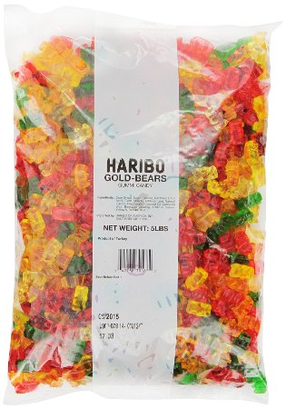 Haribo Gummi Candy Gold-Bears 5-Pound Bag