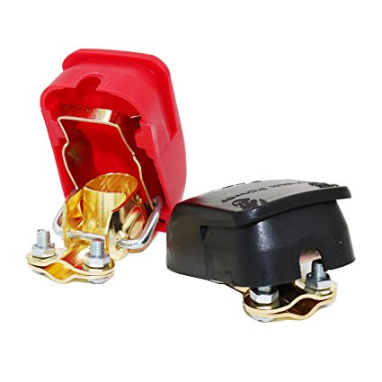 MOTOPOWER Battery Quick Release Connectors Battery Quick Disconnect Terminals (Red & Black)