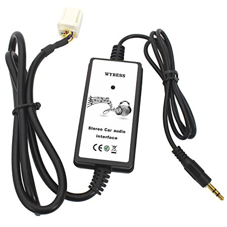 Wyness Car CD Audio Aux Adapter Digital Music Cd Changer 3.5mm Interface for Toyota 6 6Pin Connector 2005-2010 Camry 2005-2011 Corolla 2004-2010 Highlander 2003-2010 RAV4