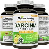 80 HCA Pure Garcinia Cambogia Extract - 120 capsules - Highest Grade for Weight Loss 9733 Appetite Suppressant 9733 Best Premium Quality As Experts Recommend 9733 Potent Strength and Fully Guaranteed Natures Design
